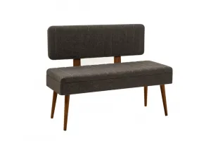 Jedálenský set s rozkladacím stolom a stoličkami (6 kusov) Vina - Walnut, Anthracite