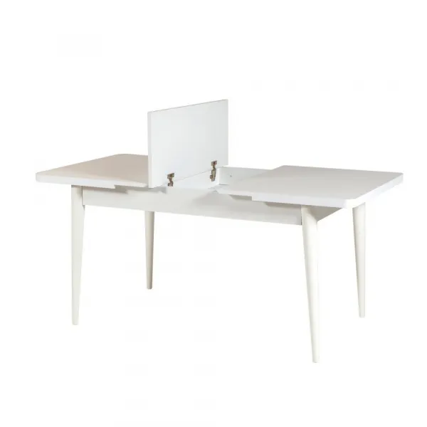 Jedálenský set s rozkladacím stolom a stoličkami (4 kusy) Vina 0701 - 3 - White, Grey