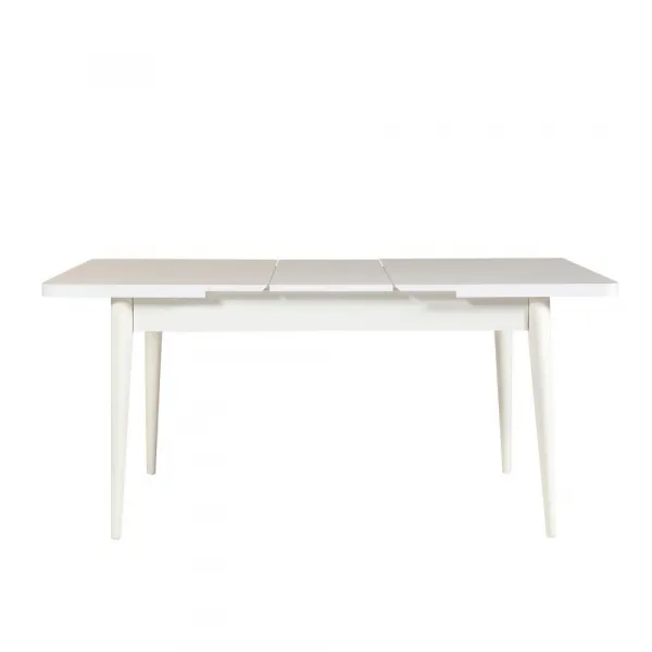Jedálenský set s rozkladacím stolom a stoličkami (4 kusy) Vina 0701 - 3 - White, Grey