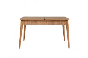 Jedálenský set s rozkladacím stolom a stoličkami (6 kusov) Vina - Atlantic Pine, Anthracite