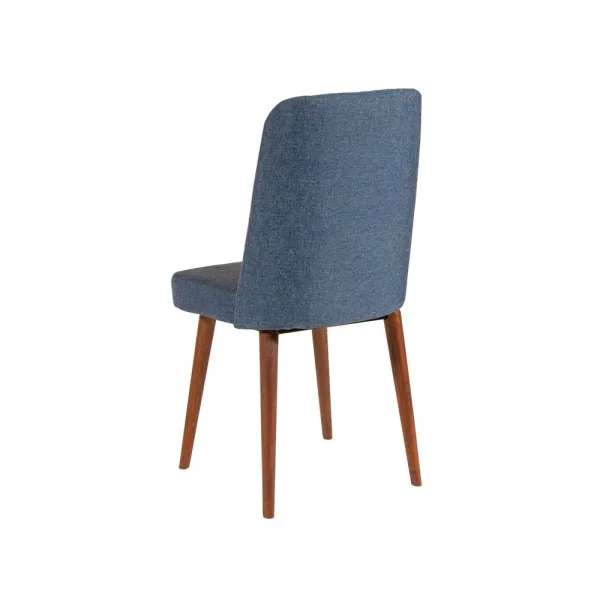Jedálenský set s rozkladacím stolom a stoličkami (4 kusy) Vina 1048 - 3 - Walnut, Dark Blue