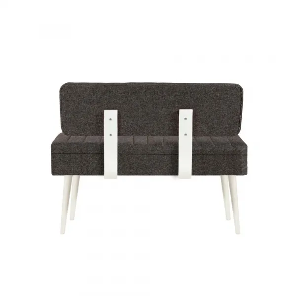 Jedálenský set s rozkladacím stolom a stoličkami (5 kusov) Vina 1053 - 4 - Anthracite, White