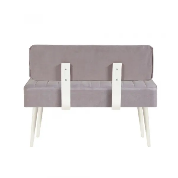 Jedálenský set s rozkladacím stolom a stoličkami (5 kusov) Vina 0701 - 4 - White, Grey