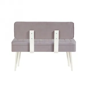 Jedálenský set s rozkladacím stolom a stoličkami (5 kusov) Vina 0701 - 4 - White, Grey