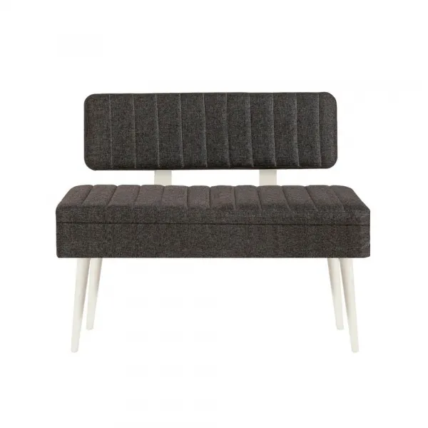 Jedálenský set s rozkladacím stolom a stoličkami (5 kusov) Vina 1053 - 4 - Anthracite, White