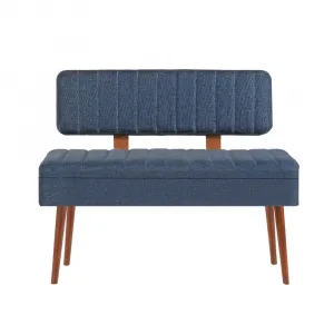Jedálenský set s rozkladacím stolom a stoličkami (5 kusov) Vina 1048 - 4 - Walnut, Dark Blue