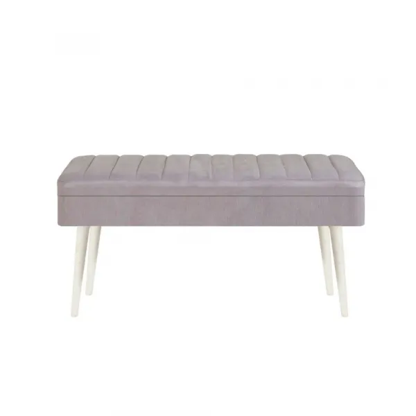 Jedálenský set s rozkladacím stolom a stoličkami (4 kusy) Vina 0701 - 3 - White, Grey