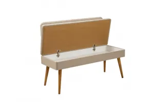 Jedálenský set s rozkladacím stolom a stoličkami (6 kusov) Vina - Atlantic Pine, Cream