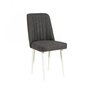 Jedálenský set s rozkladacím stolom a stoličkami (4 kusy) Vina 1053 - Anthracite, White