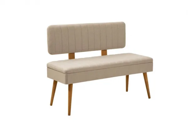 Jedálenský set s rozkladacím stolom a stoličkami (6 kusov) Vina - Atlantic Pine, Cream
