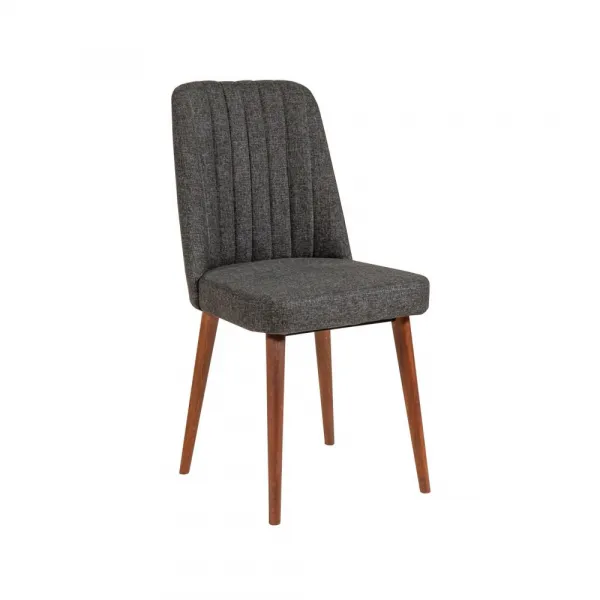 Jedálenský set s rozkladacím stolom a stoličkami (4 kusy) Vina 1053 - 3 - Anthracite, Walnut