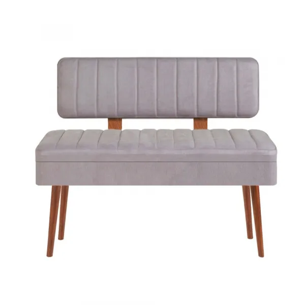 Jedálenský set s rozkladacím stolom a stoličkami (5 kusov) Vina 0701 - 4 - Walnut, Grey