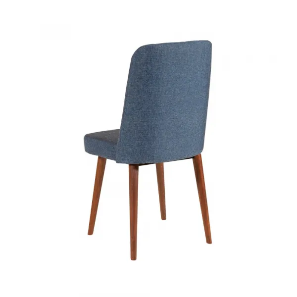 Jedálenský set s rozkladacím stolom a stoličkami (4 kusy) Vina 1048 - Dark Blue, Walnut