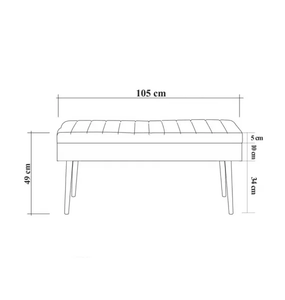 Lavica Vina 1053 - 2 - Anthracite, Walnut