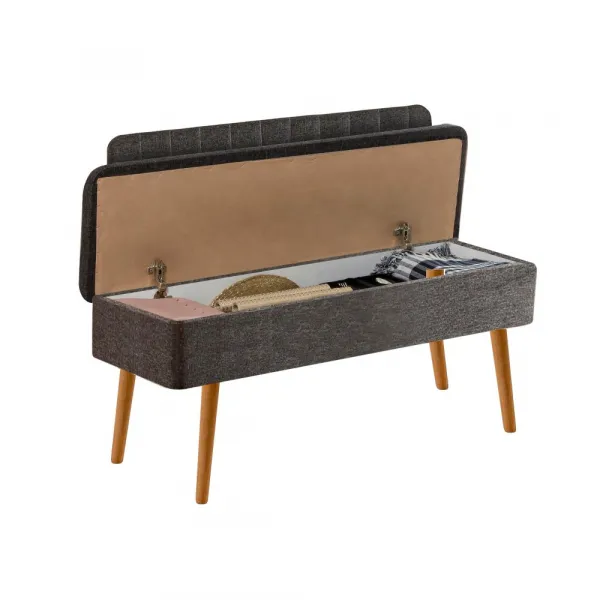 Jedálenský set s rozkladacím stolom a stoličkami (5 kusov) Vina 1053 - 4 - Anthracite, Atlantic