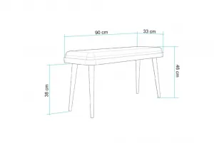Jedálenský set s rozkladacím stolom a stoličkami (4 kusy) Vina Mini 04 1053 - Oak, Anthracite