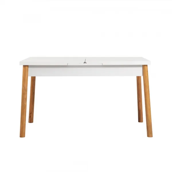 Jedálenský set s rozkladacím stolom a stoličkami (6 kusov) Santiago Atlantic-White Grey