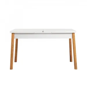 Jedálenský set s rozkladacím stolom a stoličkami (6 kusov) Santiago Atlantic-White Grey