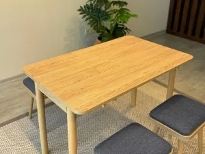 Jedálenský set s rozkladacím stolom a stoličkami (4 kusy) Vina Mini 04 1053 - Oak, Anthracite