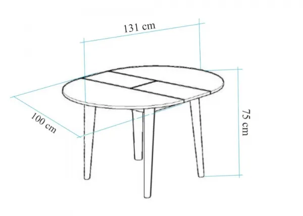 Extendable Dining Table Oliver - White