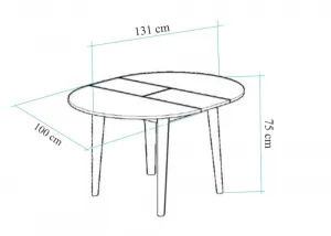 Extendable Dining Table Oliver - White