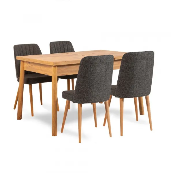 Set stola a stoličiek (6 kusov) Costa Atlantic Anthracite