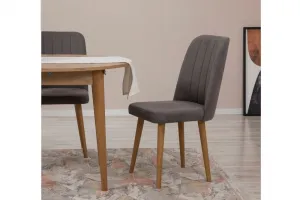 Jedálenský set s rozkladacím stolom a stoličkami (3 kusy) Vina 1501 - Atlantic Pine, Anthracite