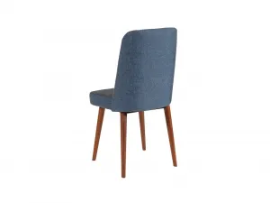 Jedálenský set s rozkladacím stolom a stoličkami (3 kusy) Vina 1048 - Walnut, Navy Blue
