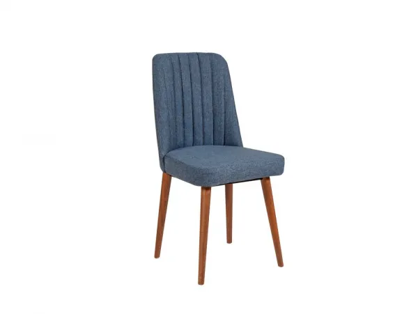 Jedálenský set s rozkladacím stolom a stoličkami (3 kusy) Vina 1048 - Walnut, Navy Blue