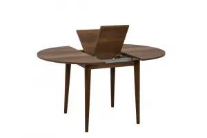 Jedálenský set s rozkladacím stolom a stoličkami (3 kusy) Vina 0701 - Walnut, Grey