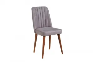 Jedálenský set s rozkladacím stolom a stoličkami (3 kusy) Vina 0701 - Walnut, Grey