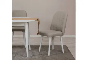 Jedálenský set s rozkladacím stolom a stoličkami (5 kusov) Vina 1005 5 - White, Cream