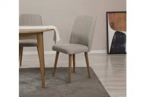 Jedálenský set s rozkladacím stolom a stoličkami (3 kusy) Vina 1005 - Atlantic Pine, Cream