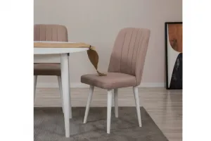 Jedálenský set s rozkladacím stolom a stoličkami (3 kusy) Vina 0900 - White, Stone
