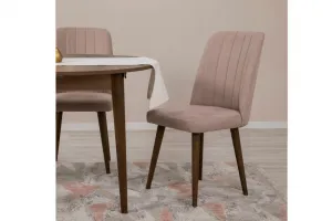Jedálenský set s rozkladacím stolom a stoličkami (5 kusov) Vina 0900 - Walnut, Stone