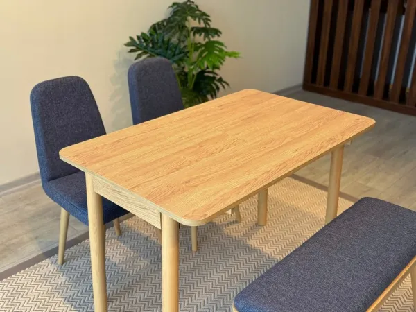 Jedálenský set s rozkladacím stolom a stoličkami (4 kusy) Vina Mini 01 1048 - Oak, Dark Blue