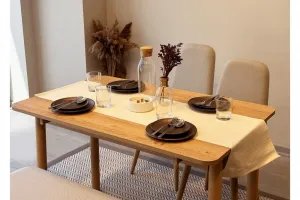 Jedálenský set s rozkladacím stolom a stoličkami (4 kusy) Vina Mini 01 1005 - Oak, Cream