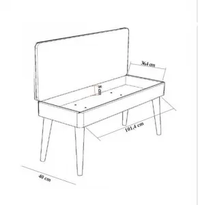 Jedálenský set s rozkladacím stolom a stoličkami (4 kusy) Vina 0701 - 3 - Walnut, Grey