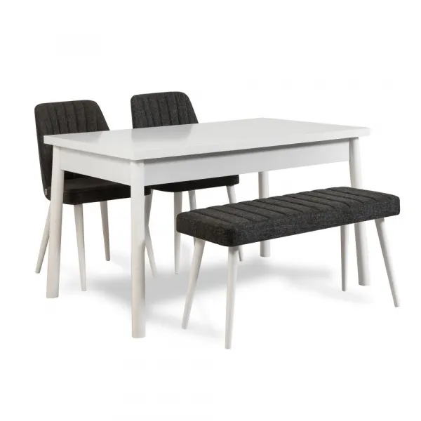 Set stola a stoličiek (4 kusy) Costa White-Anthracite