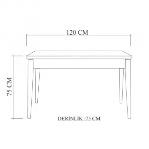 Jedálenský set so stolom a lavicou (3 kusy) Costa 1053 - Atlantic Pine, Anthracite