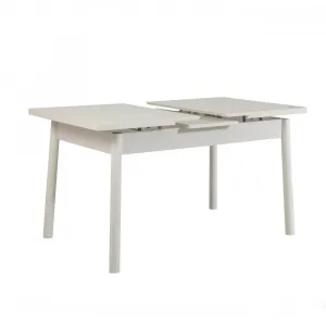 Jedálenský set s rozkladacím stolom a lavicou (3 kusy) Santiago 1053 - White, Anthracite
