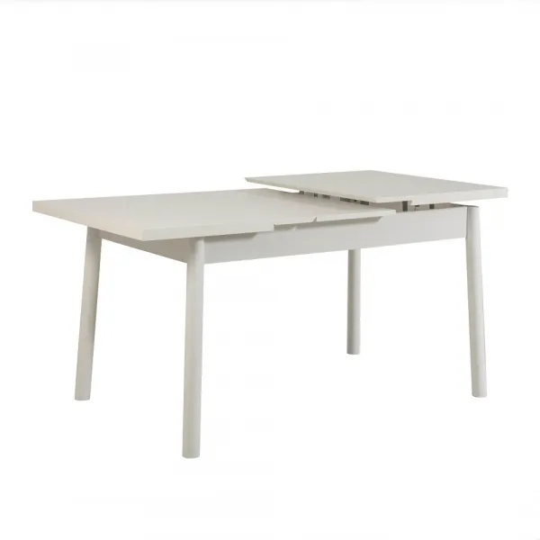Jedálenský set s rozkladacím stolom a lavicou (3 kusy) Santiago 1053 - White, Anthracite