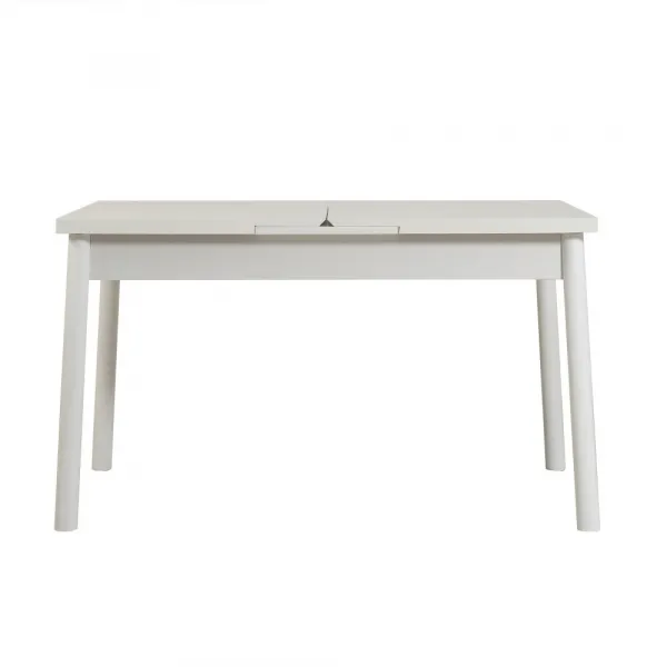 Jedálenský set s rozkladacím stolom a lavicou (3 kusy) Santiago 1053 - White, Anthracite