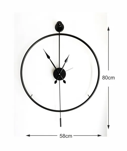 Dekoratívne kovové nástenné hodiny Mclock-00102