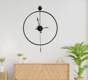 Dekoratívne kovové nástenné hodiny Mclock-00102