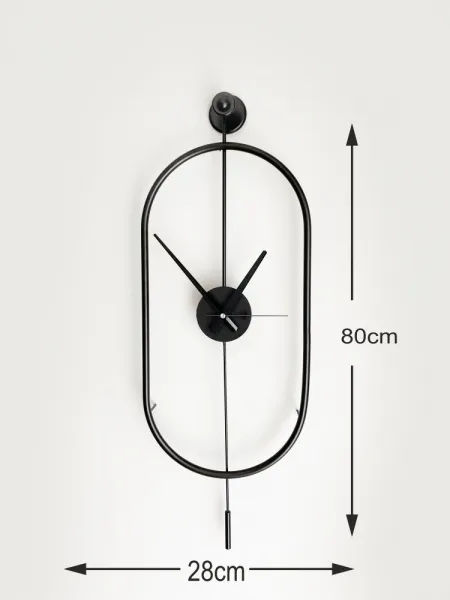 Dekoratívne kovové nástenné hodiny Mclock-00104