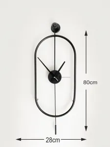 Dekoratívne kovové nástenné hodiny Mclock-00104
