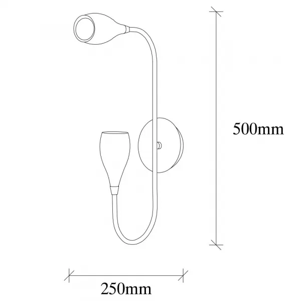 Nástenná lampa Kadeh - 3211