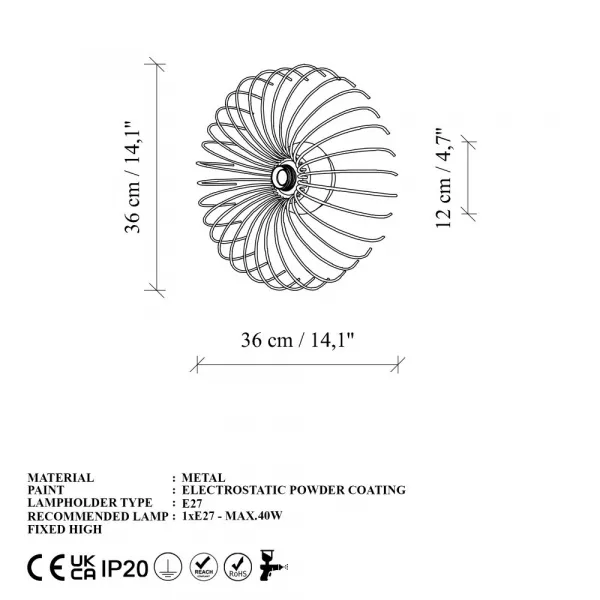 Nástenná lampa Karsortel - N-645-1