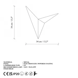 Nástenná lampa Kus - Nuw - 3204